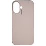 Nudient Base iPhone 16 Silikon Hülle Backcover - Stone Beige