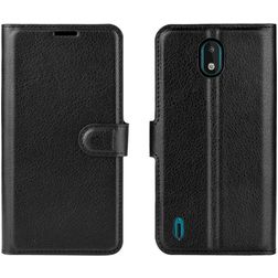 Mobigear Classic Nokia 1.3 Hülle Klapphülle Geldbörse - Schwarz