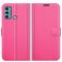 Mobigear Classic Motorola Moto G60 Hülle Klapphülle Geldbörse - Magenta