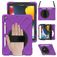 Mobigear SureGrip XGuard iPad 8 (2020) Stoßfeste Hardcase Hülle + Stifthalter + Schulterträger + Ständer - Lila
