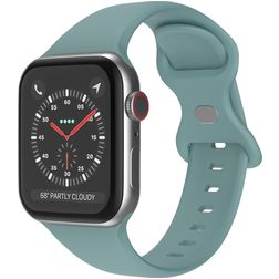 Mobigear Sport Dual Silikon Apple Watch Armband Drückerschließe - 49/46/45/44 mm - Pastellgrün