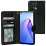 Mobiparts Classic Wallet OPPO Reno 8 Hülle Klapphülle Geldbörse - Schwarz