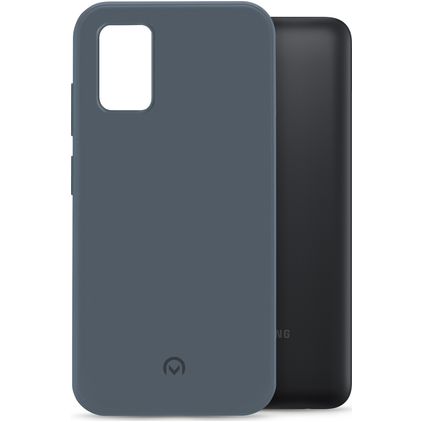 Mobilize Rubber Gelly Samsung Galaxy A03s Hülle Flexibles TPU Backcover - Matt Blue
