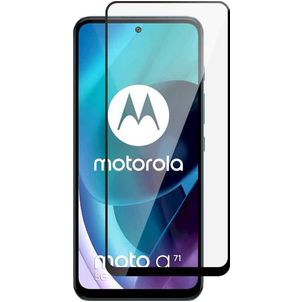 Mobigear Premium Motorola Moto G71 5G Panzerglas Gehärtetes Glas Displayschutz - Hüllenfreundlich - Schwarz