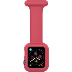 Mobigear Clip Case Krankenschwester Apple Watch Armband Pin-Verschluss - 46/45/44 mm - Rot