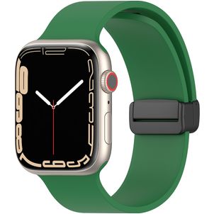 Mobigear Sport Mag Silikon Apple Watch Armband Magnetverschluss - 49/46/45/44 mm - Grün