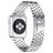 Mobigear Honeycomb Edelstahl Apple Watch Armband Dornschließe - 42/41/40/38 mm - Silber