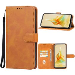 Mobigear Wallet OPPO Reno 8T 4G Hülle Klapphülle Geldbörse - Braun