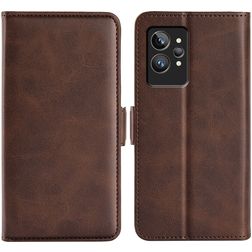 Mobigear Slim Magnet Realme GT2 Pro Hülle Klapphülle Geldbörse - Braun