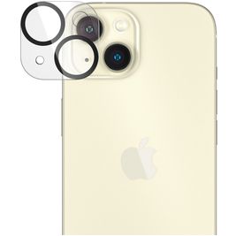 PanzerGlass PicturePerfect iPhone 15 Gehärtetes Glas Kamera Schutz - Hüllenfreundlich - Schwarz