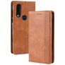 Mobigear Sensation Motorola One Action Hülle Klapphülle Geldbörse - Cognac