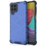 Mobigear Honeycomb Samsung Galaxy M53 Hülle Hardcase Backcover Stoßfest - Blau