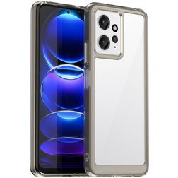 Mobigear Crystal Xiaomi Redmi Note 12 Hülle Hardcase Backcover - Transparent / Grau