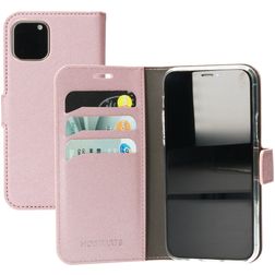 Mobiparts Saffiano Wallet iPhone 11 Pro Klapphülle Portemonnaie - Pink