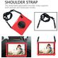 Mobigear SureGrip Hexa iPad Pro 11 Zoll (2022) Stoßfeste Hardcase Hülle + Stifthalter + Schulterträger + Ständer - Rot