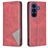 Mobigear Rhombus Slim Samsung Galaxy A27 Hülle Klapphülle - Rot