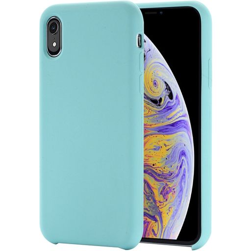 Mobigear Rubber Touch iPhone XR Silikon Hülle Backcover - Türkis