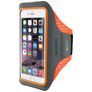 Mobiparts Comfort Fit Handyhalterung Joggen iPhone SE (2022) Sporthülle Neopren Sportarmband - Neon Orange