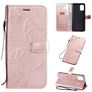 Mobigear Butterfly Samsung Galaxy A71 Hülle Klapphülle Geldbörse - Roségold