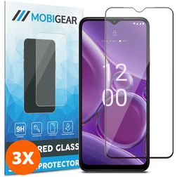 Mobigear Premium Nokia G42 Panzerglas Gehärtetes Glas Displayschutz - Hüllenfreundlich (3er Pack)