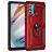 Mobigear Armor Ring Motorola Moto G60 Hülle Hardcase Backcover Stoßfest mit Ringhalter - Rot