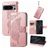 Mobigear Butterfly Google Pixel 8 Pro Hülle Klapphülle Geldbörse - Roségold
