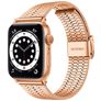 Mobigear Kopenhagen Edelstahl Apple Watch Armband Klappschließe - 49/46/45/44 mm - Roségold