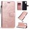 Mobigear Butterfly Samsung Galaxy A41 Hülle Klapphülle Geldbörse - Roségold