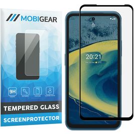 Mobigear Premium Nokia XR20 Panzerglas Gehärtetes Glas Displayschutz - Hüllenfreundlich - Schwarz
