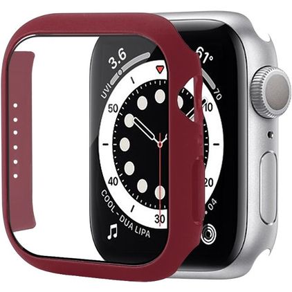 Mobigear Colors Apple Watch - 45 mm Hardcase Hülle - Weinrot
