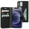 Mobiparts Classic Wallet iPhone 12 Pro Hülle Klapphülle Geldbörse - Schwarz