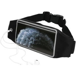 Mobiparts Comfort Fit Belt Handyhalterung Joggen iPhone 11 Pro Sporthülle Neopren Gürtel - Schwarz