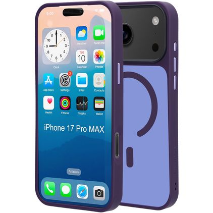 Mobiparts Hardcover iPhone 17 Pro Max MagSafe Hardcase Backcover - Satin Purple