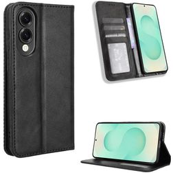 Mobigear Sensation Samsung Galaxy S25 Edge Hülle Klapphülle Geldbörse - Schwarz
