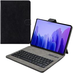 Mobilize Premium Bluetooth Samsung Galaxy Tab A7 (2020) Hülle QWERTY Bluetooth Tastatur Klapphülle - Schwarz