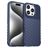 Mobigear Groove iPhone 16 Pro Hülle Flexibles TPU Backcover - Blau