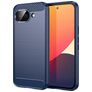 Mobigear Brushed Slim Google Pixel 10a Hülle Flexibles TPU Backcover - Blau