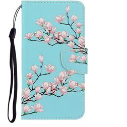 Mobigear Design Xiaomi Redmi 9C Hülle Klapphülle Geldbörse - Blühen