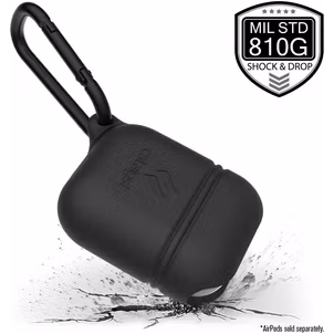 Catalyst Waterproof Apple AirPods 1 Hülle Flexibles Silikon Wasserdicht - Slate Grey