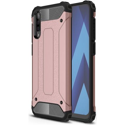 Mobigear Outdoor Samsung Galaxy A50 Hülle Hardcase Backcover Stoßfest - Roségold