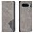 Mobigear Rhombus Slim Google Pixel 8 Pro Hülle Klapphülle - Grau