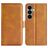 Mobigear Slim Magnet Samsung Galaxy S26 Hülle Klapphülle Geldbörse - Cognac