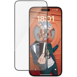 PanzerGlass Ultra-Wide Fit iPhone 15 Plus Gehärtetes Glas Displayschutz - Hüllenfreundlich - Schwarz