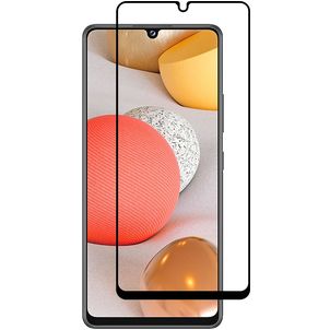 Mobigear Premium Samsung Galaxy A42 Panzerglas Gehärtetes Glas Displayschutz - Hüllenfreundlich - Schwarz