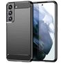 Mobigear Brushed Slim Samsung Galaxy S23 Hülle Flexibles TPU Backcover - Schwarz