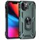 Mobigear Armor Ring iPhone 13 Hülle Hardcase Backcover Stoßfest mit Ringhalter - Grün