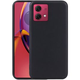 Mobigear Colors Motorola Moto G84 Hülle Flexibles TPU Backcover - Schwarz