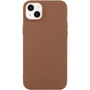 Mobigear Colors iPhone 14 Plus Hülle Flexibles TPU Backcover - Braun