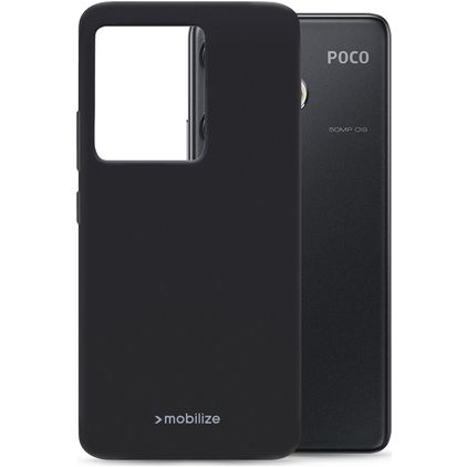 Mobilize Rubber Gelly POCO F6 TPU (flexibel) Backcover - Matt Black