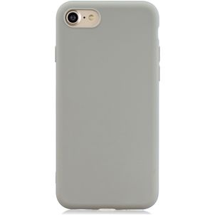 Mobigear Colors iPhone SE (2022) Hülle Flexibles TPU Backcover - Grau